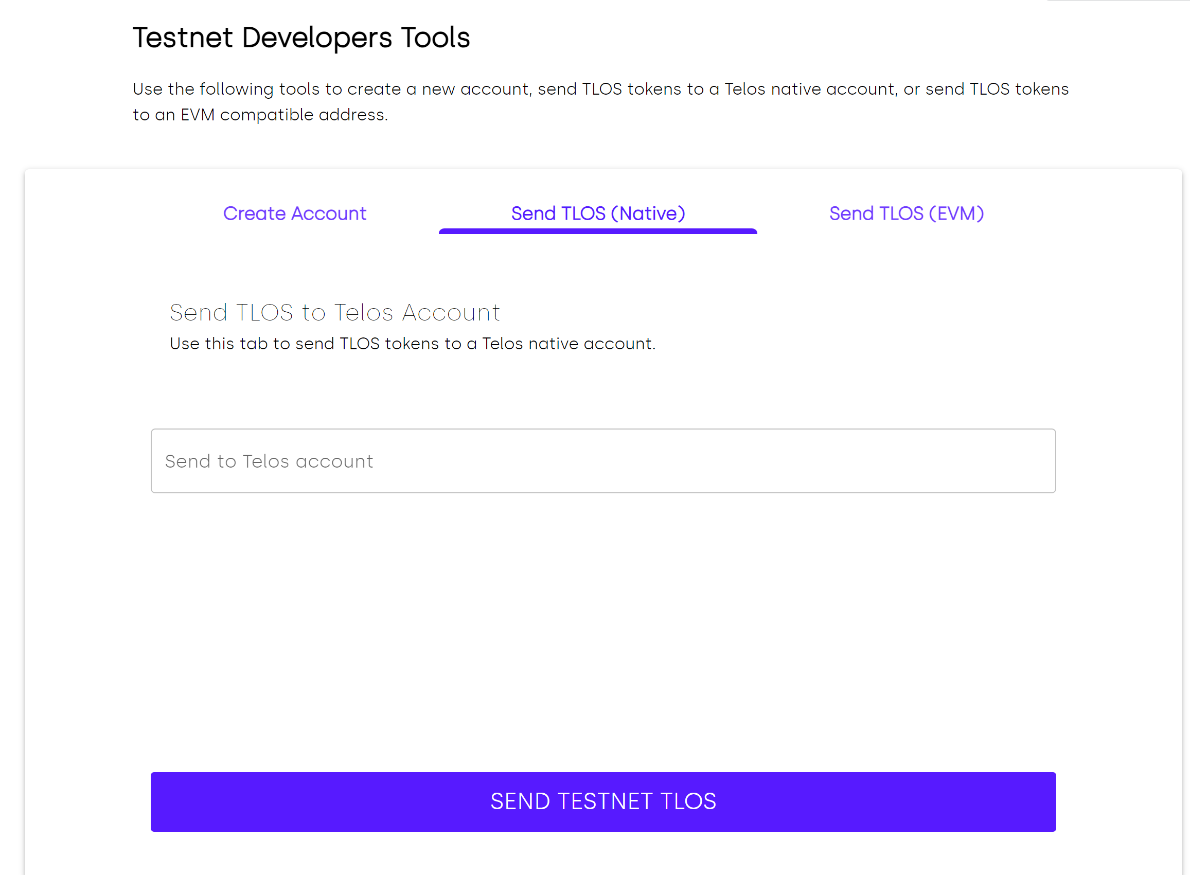 Testnet Faucet